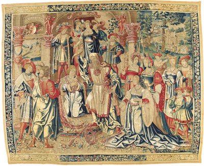 Franco-flamand bibliai kárpit, 1510-30 körül alkotó: Flemish School