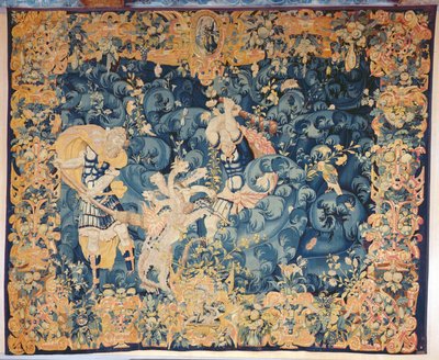 Hercules és a Lernaean Hydra, Audenarde Műhely (gyapjú és selyem kárpit) alkotó: Flemish School