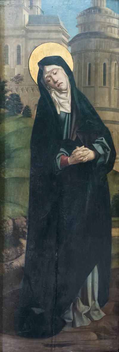 A bánat Madonnája, flamand nápolyi festő, a 16. század fordulóján aktív (olaj, vászon) alkotó: Flemish School