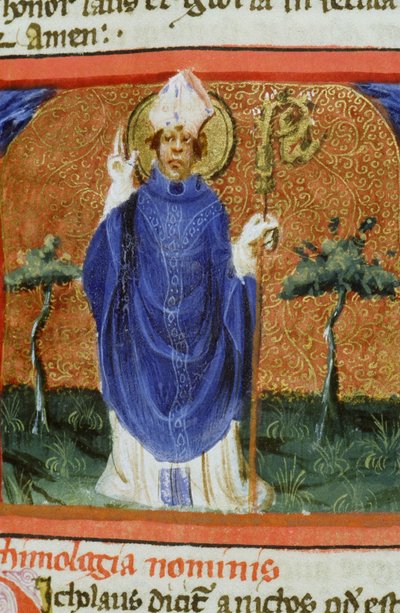 Gen 1111 oldal a Legenda Aurea-ból, Bruges, 1400-10 alkotó: Flemish School