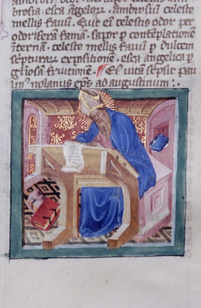 Gen 1111 oldal a Legenda Aurea-ból, Bruges, 1400-10 alkotó: Flemish School