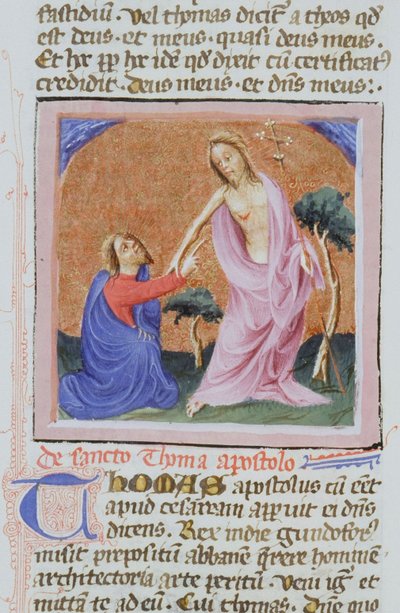 Gen 1111 oldal a Legenda Aurea-ból, Bruges, 1400-10 alkotó: Flemish School