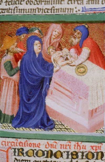 Gen 1111 oldal a Legenda Aurea-ból, Bruges, 1400-10 alkotó: Flemish School