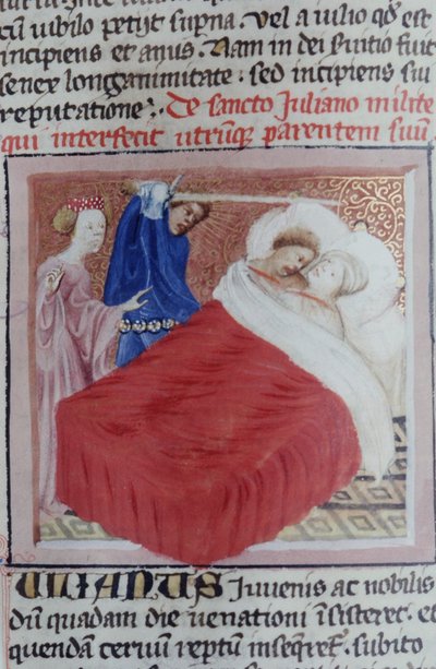 Gen 1111 oldal a Legenda Aurea-ból, Bruges, 1400-10 alkotó: Flemish School