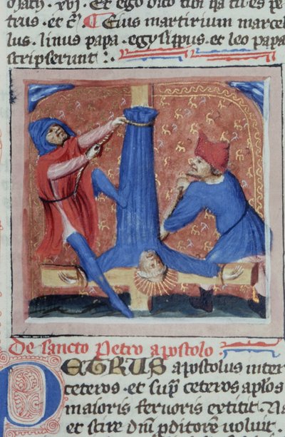 Gen 1111 oldal a Legenda Aurea-ból, Bruges, 1400-10 alkotó: Flemish School
