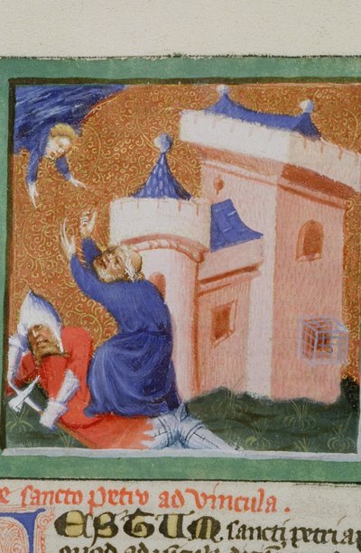 Gen 1111 oldal a Legenda Aurea-ból, Bruges, 1400-10 alkotó: Flemish School