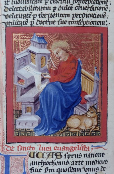 Gen 1111 oldal a Legenda Aurea-ból, Bruges, 1400-10 alkotó: Flemish School