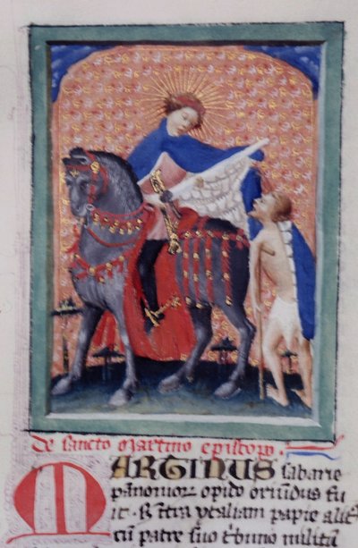 Gen 1111 oldal a Legenda Aurea-ból, Bruges, 1400-10 alkotó: Flemish School
