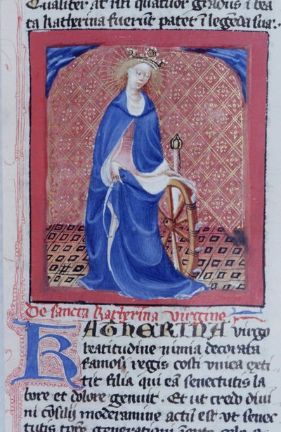 Gen 1111 oldal a Legenda Aurea-ból, Bruges, 1400-10 alkotó: Flemish School