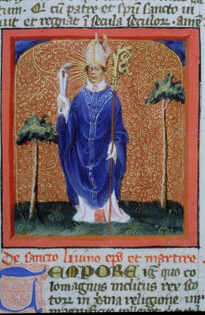 Gen 1111 oldal a Legenda Aurea-ból, Bruges, 1400-10 alkotó: Flemish School