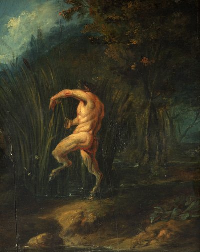 Serpenyő és Syrinx (olaj a panelen) alkotó: Flemish School