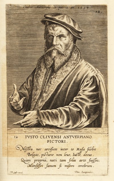 Joos van Cleve, Antwerpenben tevékenykedő flamand festő portréja, 1485-1540 körül alkotó: Flemish School