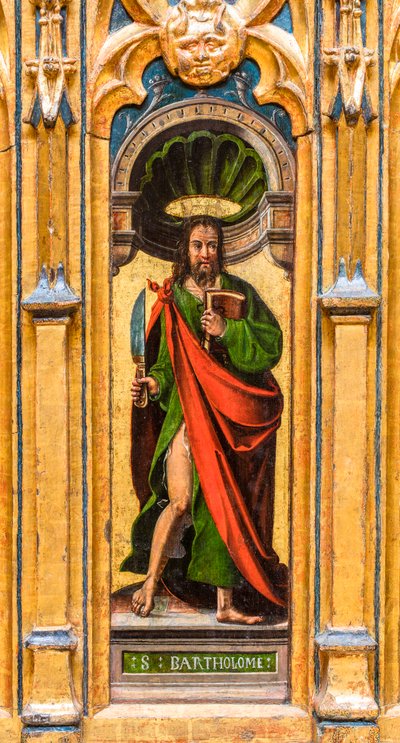 ereklyetartó láda, Szent Bertalan (Bartholomew) alkotó: Flemish School