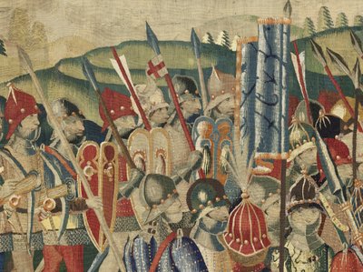 V. Alfonz portugál király hódításait bemutató kárpit alkotó: Flemish School