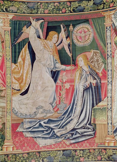Az Angyali üdvözlet, Brüsszeli Műhely, 1510 körül alkotó: Flemish School