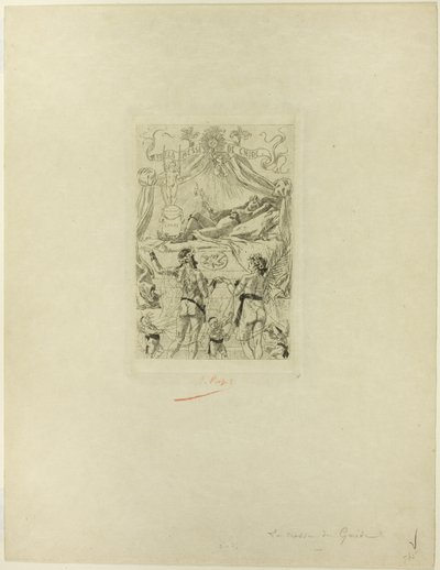 A La messe de Gnide homlokzata alkotó: Félicien Rops