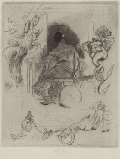 Az utolsó Maja, 1880. alkotó: Félicien Rops