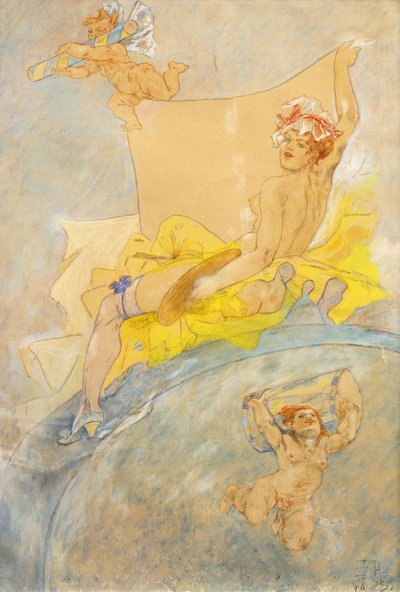 Kiállítás plakátja; Kiállítás plakátja, 1896 alkotó: Félicien Rops
