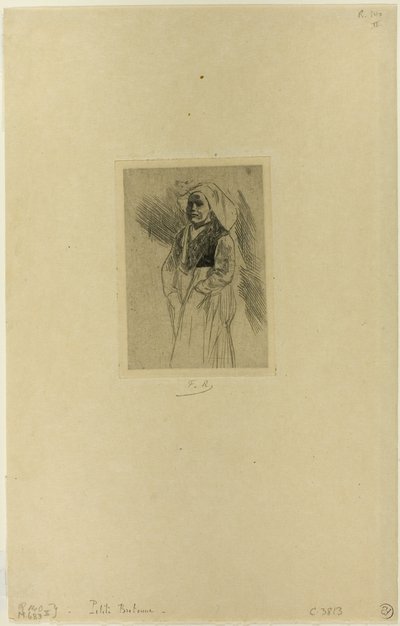 Fiatal breton nő alkotó: Félicien Rops
