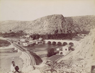 The Bridges of the Virág [River] of the Dog, kb. 1880. alkotó: Félix Bonfils