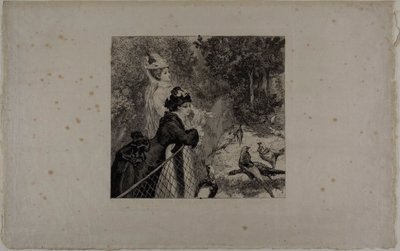 Az Állatkertben, második tányér alkotó: Félix Henri Bracquemond