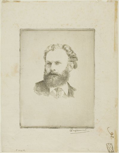 Edouard Manet portréja alkotó: Félix Henri Bracquemond