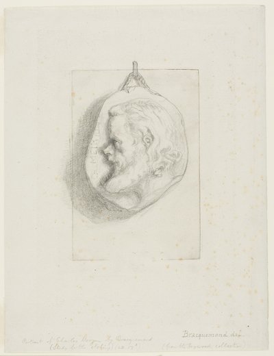 Charles Meryon profil portréja alkotó: Félix Henri Bracquemond