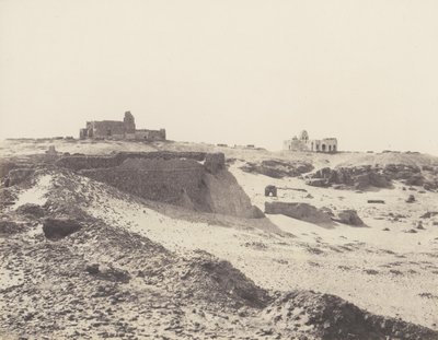 Asszuán, Az ókori arab zárvány romjai, a város délkeleti részén, 1851-52, nyomtatva 1853-54. alkotó: Félix Teynard