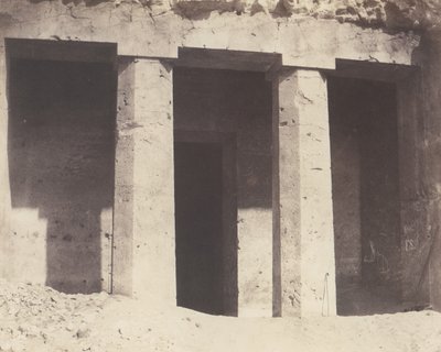 Béni-Haçan, Hypogean Architecture – Amonei sírja, 1851-52, nyomtatva 1853-54. alkotó: Félix Teynard