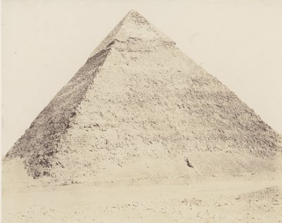 Memphisi Djizeh Necropolis, Chephren piramisa, 1851-52, nyomtatva 1853-54. alkotó: Félix Teynard