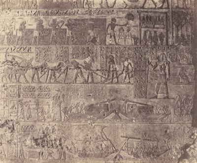 El-Kab éléthya, Hypogean Architecture - Tomb of Phapé - Sculptu..., 1851-52, printed 1853-54. alkotó: Félix Teynard