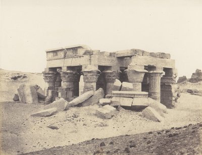 Kôm-Ombou Ombos, A romok általános képe, 1851-52, nyomtatva 1853-54. alkotó: Félix Teynard