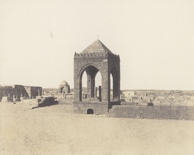 Kairó, Mameluk temetője, 1851-52, nyomtatva 1853-54. alkotó: Félix Teynard