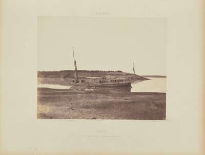Louksor. A Nílus kis karja - Barque de Voyageurs alkotó: Félix Teynard