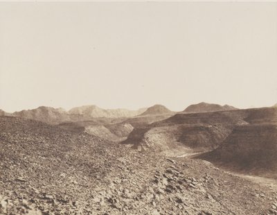 Núbia, Ibrim környéke, Arab lánc – kilátás egy szakadékra, 1851-52. alkotó: Félix Teynard