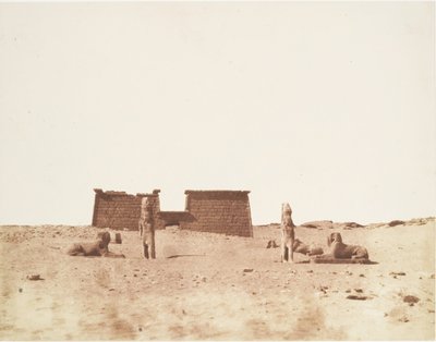 Sébôuah, Általános nézet a templomról, 1851. alkotó: Félix Teynard