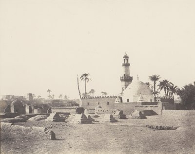 Souâdj, Muszlim temető és Mouràd-Bey sírja, 1851-52, nyomtatva 1853-54. alkotó: Félix Teynard