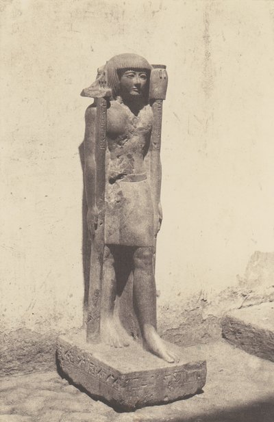 Syout Lycopolis, Doctor Cuny szobra, 1851-52, nyomtatva 1853-54. alkotó: Félix Teynard