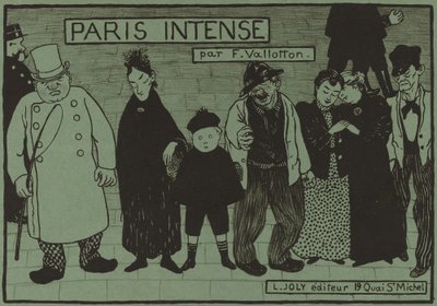 A Paris Intense album borítója, 1894. alkotó: Félix Vallotton