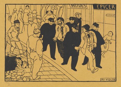 Au Violon (Ott a kancsóhoz) alkotó: Félix Vallotton