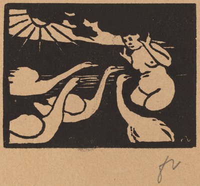 Fürdős hattyúkkal alkotó: Félix Vallotton