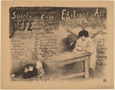 Apa: tragédia 3 felvonásban aug. Strindberg, 1894. alkotó: Félix Vallotton