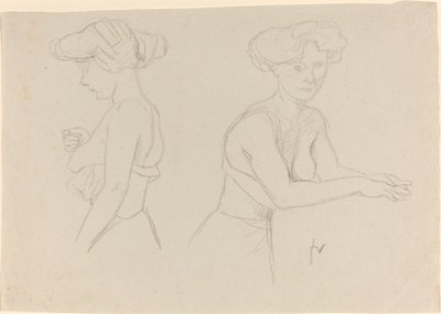 Két tanulmány egy női öltözködésről alkotó: Félix Vallotton