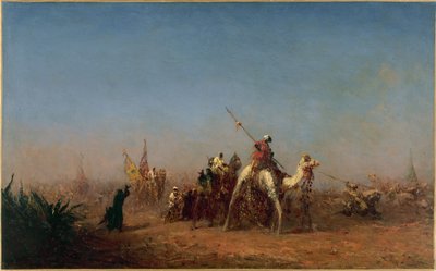 Karaván a Mekkába vezető úton, 1880 és 1885 között (olaj, vászon) alkotó: Félix Ziem
