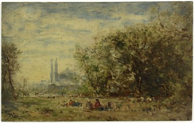 Ázsia édesvizei, Konstantinápoly közelében, 1880 és 1890 között (olaj, fa) alkotó: Félix Ziem