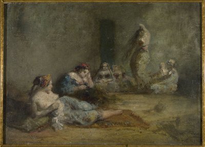 A hárem, 1855 és 1856 között (olaj, fa) alkotó: Félix Ziem