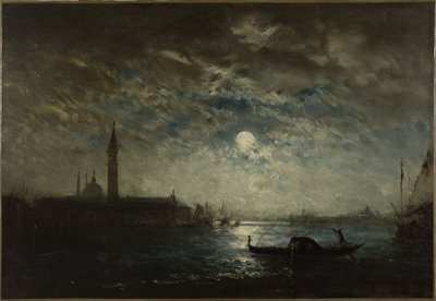 Velence és a Campanile holdfényben, 1870 és 1890 között (olaj, vászon) alkotó: Félix Ziem