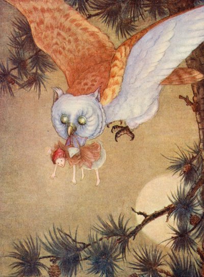 A Tündér éles csípést érzett (színes litho) alkotó: Flora White