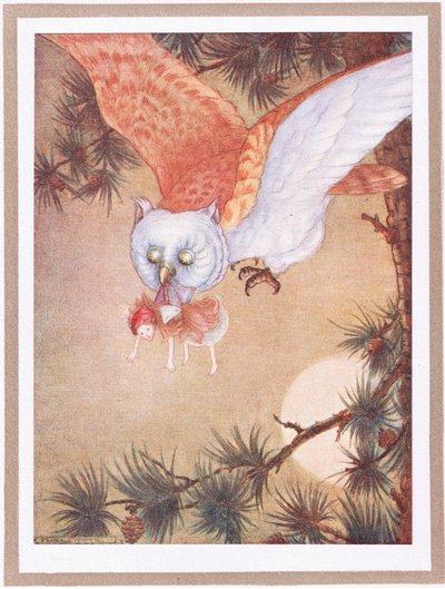A tündér éles csípést érzett (színes litho) alkotó: Flora White