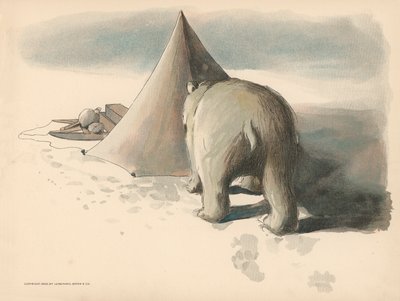 Illusztráció a The Golliwoggs Polar Adventures-hez alkotó: Florence K. Upton